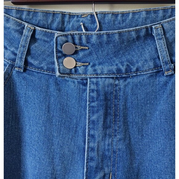 Shein Blue Denim Jeans High Waisted Straight Leg Medium Wash Size 30 - Picture 5 of 8